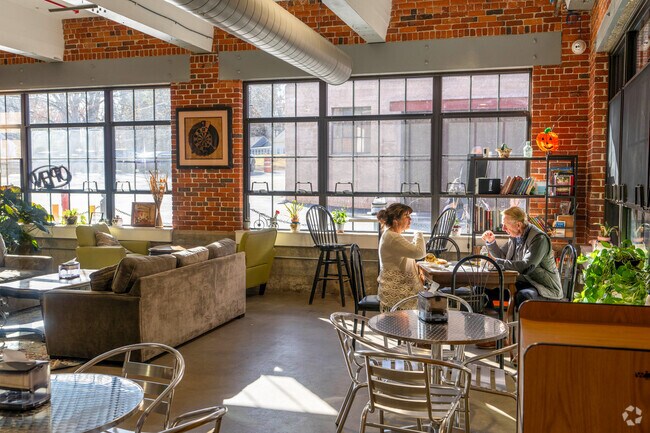 Old industrial buildings, like Oliver's Cafe in West Fitchburg, are newly renovated.