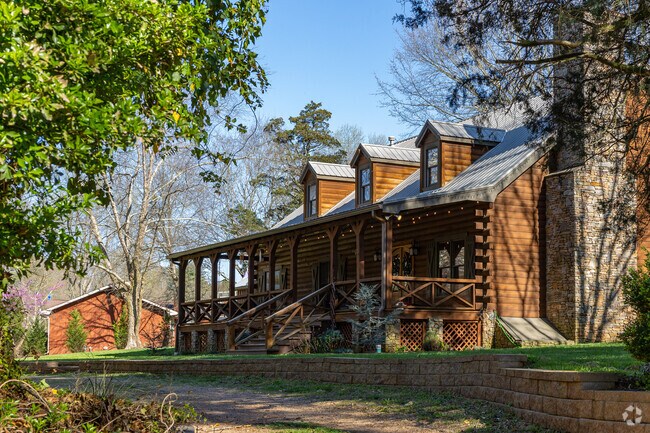 Rustic log cabins can also be found in Waleska, GA.