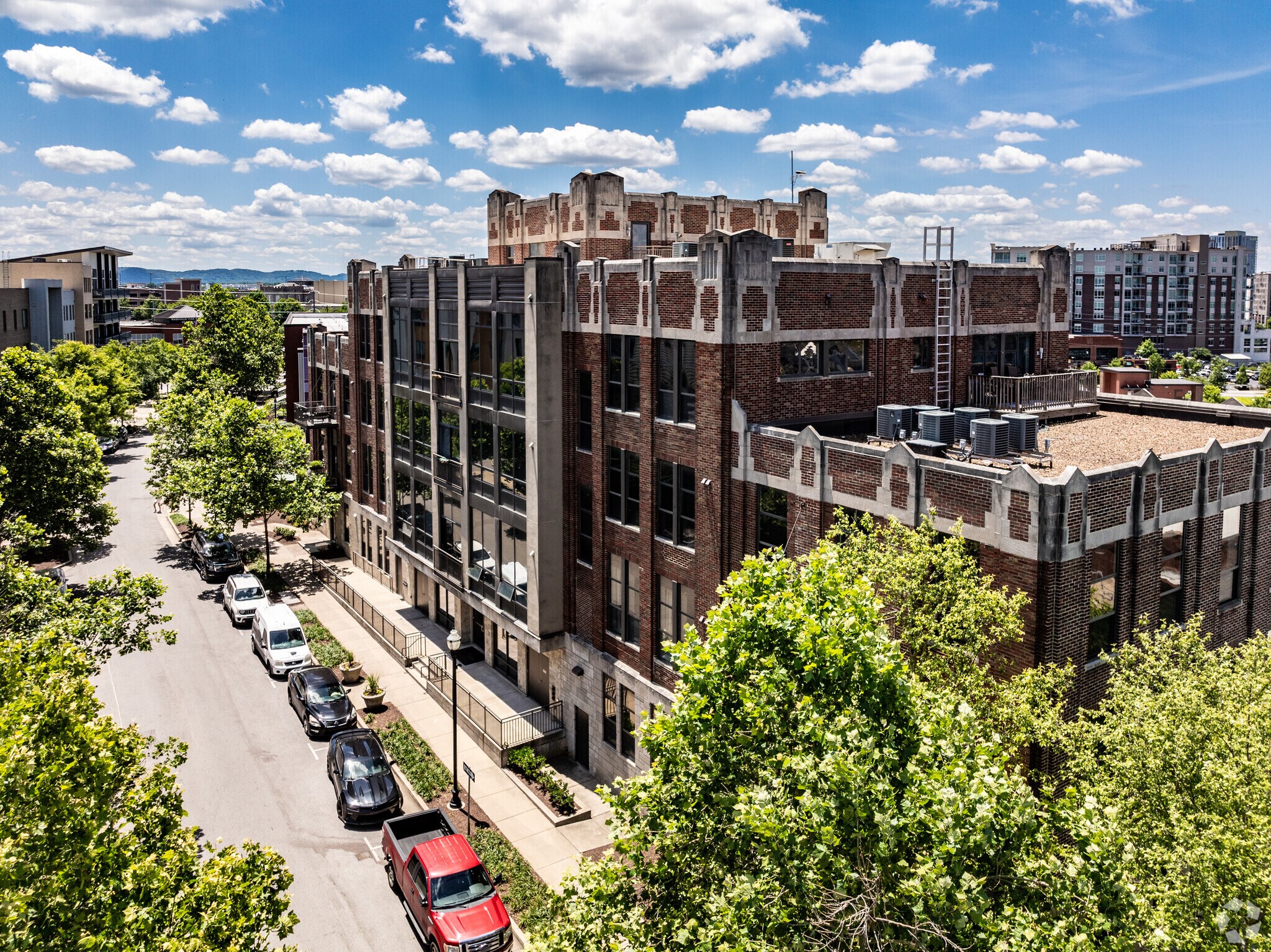 There are historic buildings that have been converted into condos in River front.