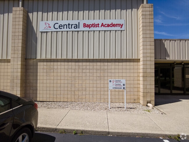 Central Baptist Academy entrance signage.