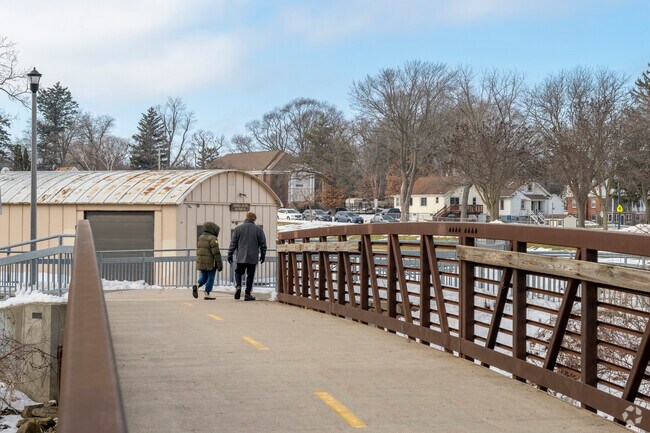 The bike path that travels from Capitol View Heights to Olin Park is frequently traversed.