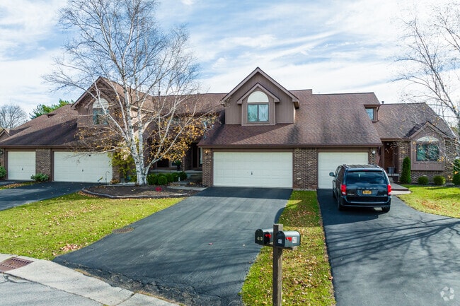 This row of condominiums are one of many housing options in Getzville, New York.