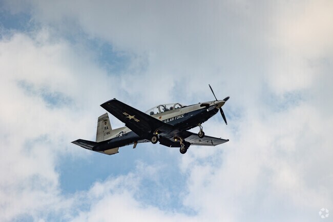 Near Windcrest is Randolph Air Force Base where many planes can be seen overhead.