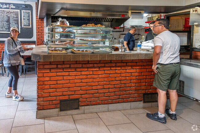 Glenville Pizza, just around Pemberwick, has served New York-style slices since 1976.