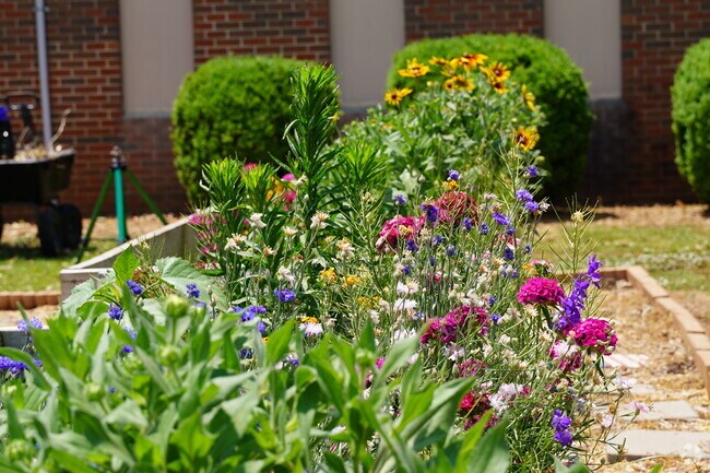 James Cowart Elementary has a small garden for students to enjoy.