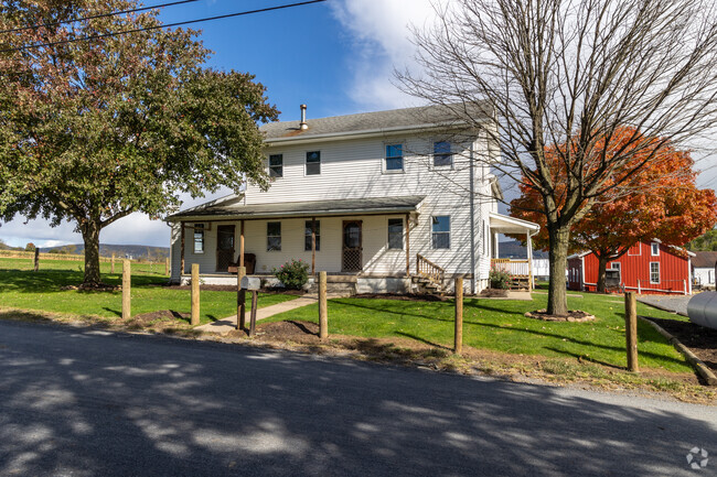 Farmhouses can be scene as you drive the quiet streets in the Limestone neighborhood.
