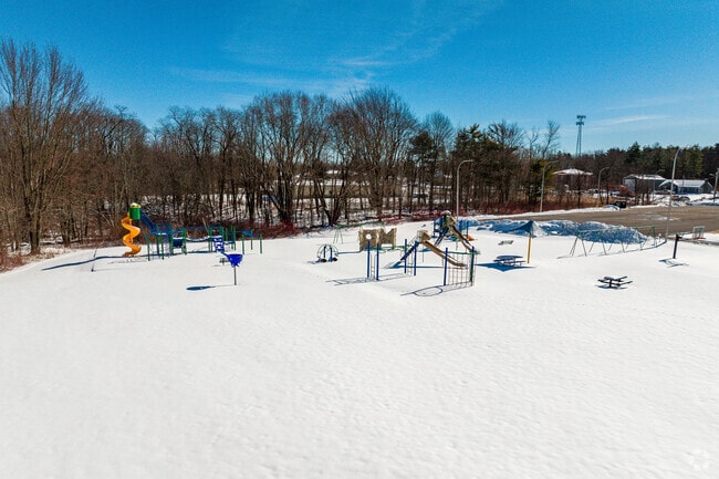 New Haven Elementary in New Haven features a large playground for students.