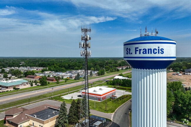 Just over 8,000 people call Saint Francis home, which combines rural living with suburban convenience.