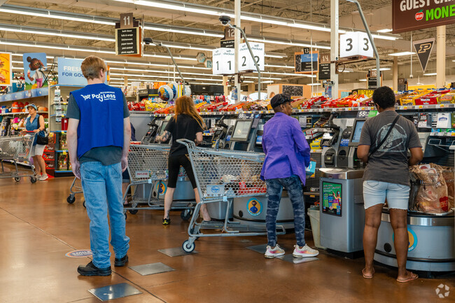 Pay Less is the most popular grocery destination for residents of Brady Lane.