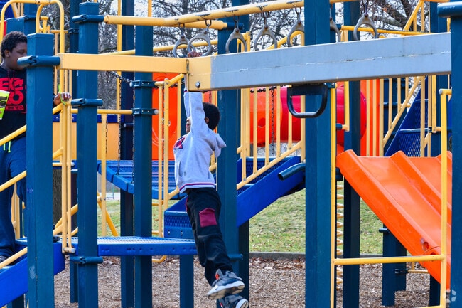 Westside children enjoy the playground at Letts Park.