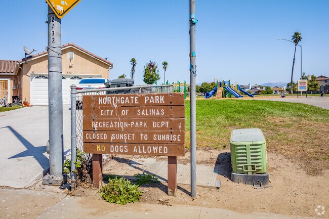 Northgate Park in Northridge, Salinas, CA is open and green.