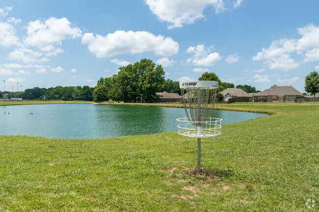 Take in a game of disk golf at scenic Latimer Lake Park in Horn Lake.