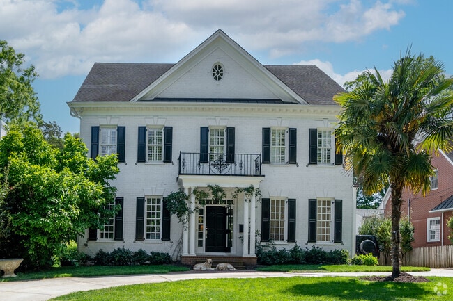 Hayes Barton has a fine collection of Georgian Revival, Colonial Revival, Tudor Revival, and Dutch Colonial Revival homes.