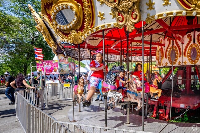 Carousel rides for the kids are a fan favorite at Puerto Rican Fest.