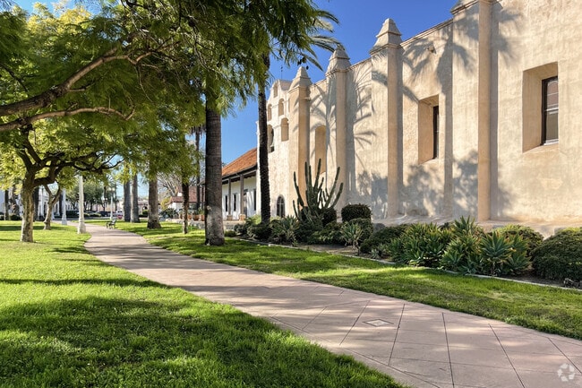Mission San Gabriel Arcangel is a historical landmark in the San Gabriel neighborhood.