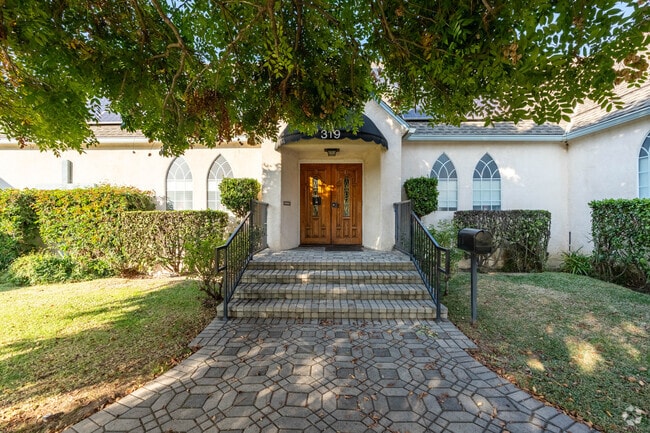 Calvary Road Baptist Academy's main door entrance.