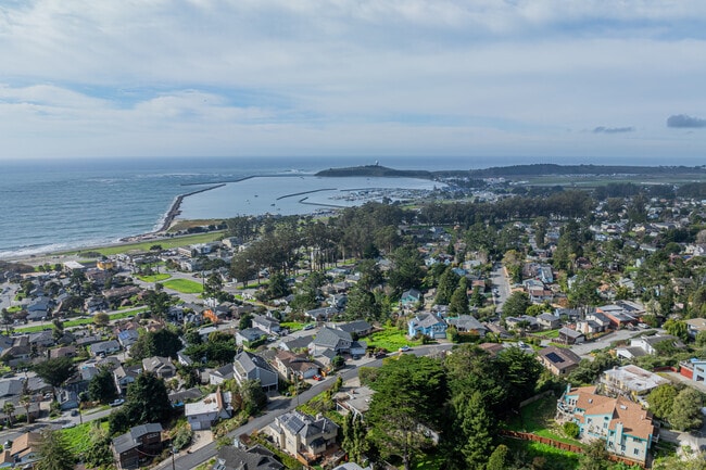 Bird's-eye view of El Granada's breathtaking landscape.