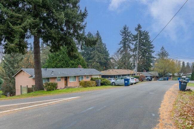 It's common to find homes in Northeast Burien nestled amongst collections of large trees.