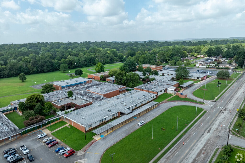 Full campus of the Academy For Science & Foreign Language in Huntsville Alabama.