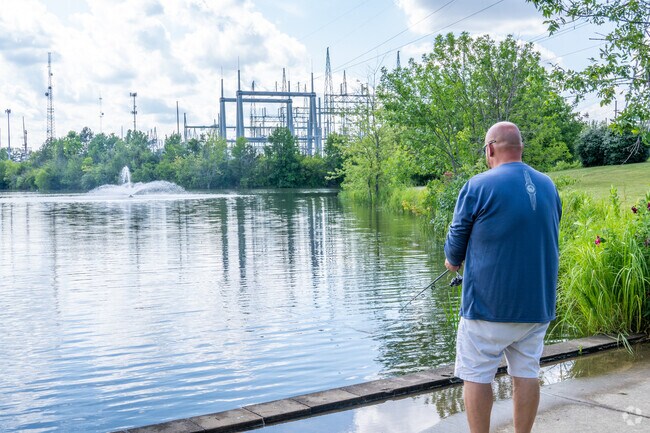 Munger Park has a pond perfect for fishing.