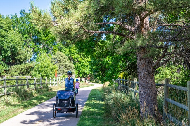 The Spring Creek Trail is a family friendly trail that runs through Fort Collins.