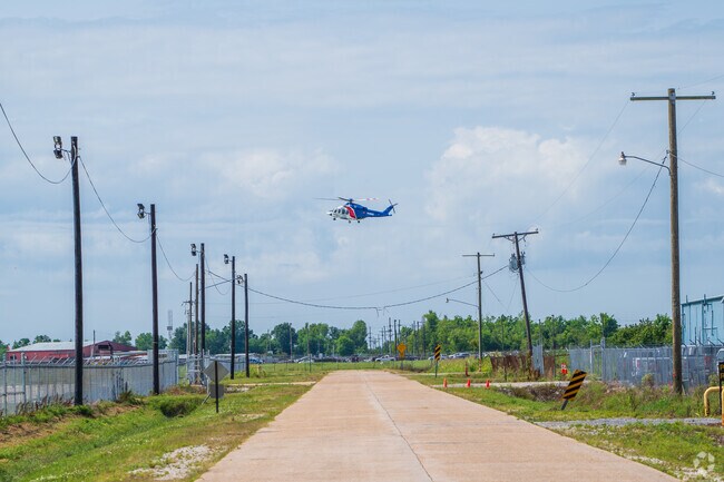 South Side lies near Houma-Terrebonne Airport, where helicopters often come and go.