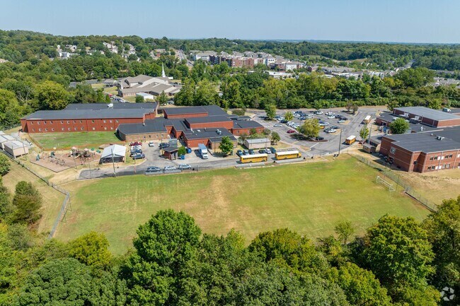May Werthan Shayne Elementary School shares a sports field with the middle school next door.