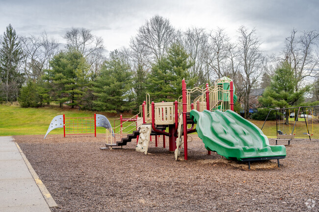 McMurray Elementary School has a playground for students to play and exercise on.