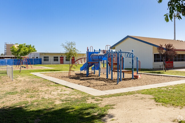 Kit Carson Elementary School provides safe and clean play equipment for their students.