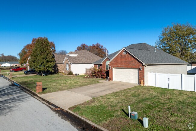 Most Iron Gates homes have two-car garages.