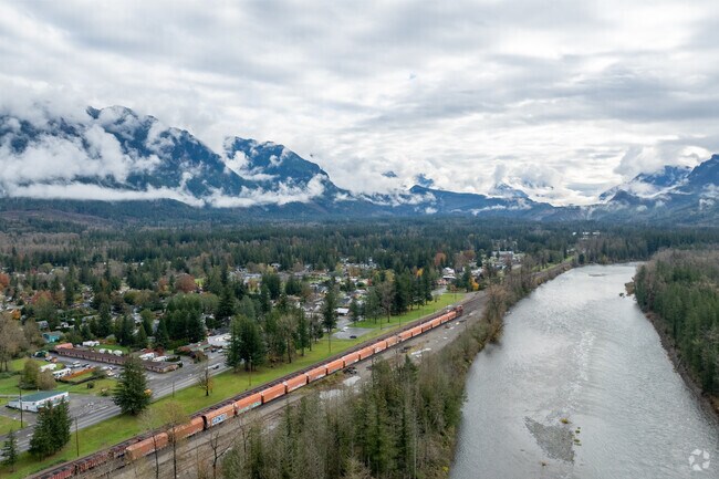 Gold Bar and the Creekside neighborhood sit along Route 2 and are popular nature spots.
