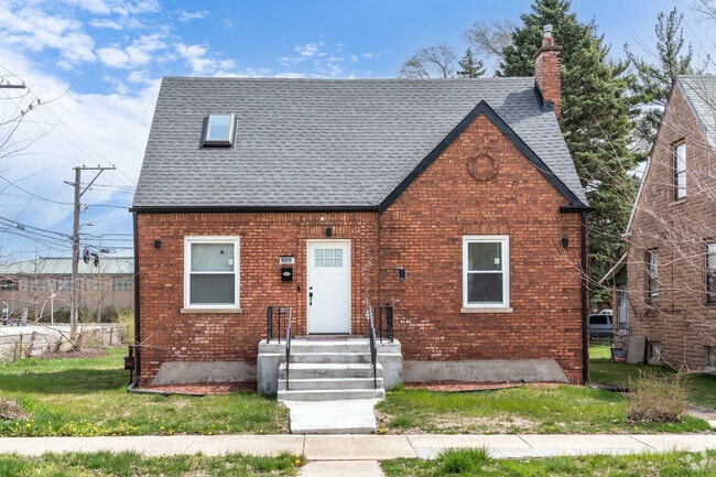 Beautiful dormered brick cottage style homes abound in the Trumbull Park neighborhood.
