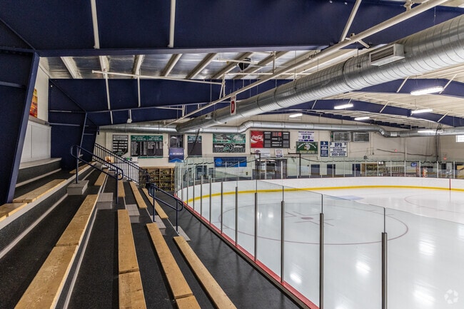 Enjoy public ice hockey at June Rockwell Levy Rink on Sundays in Burrillville, RI.
