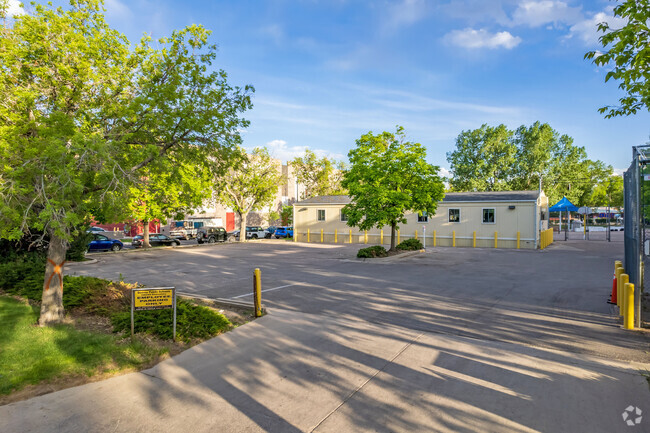 Colfax Elementary School has plenty of space for the daily drop off and pick up in West Colfax..