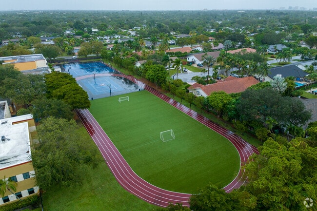 The St. John Neumann School track and soccer field.