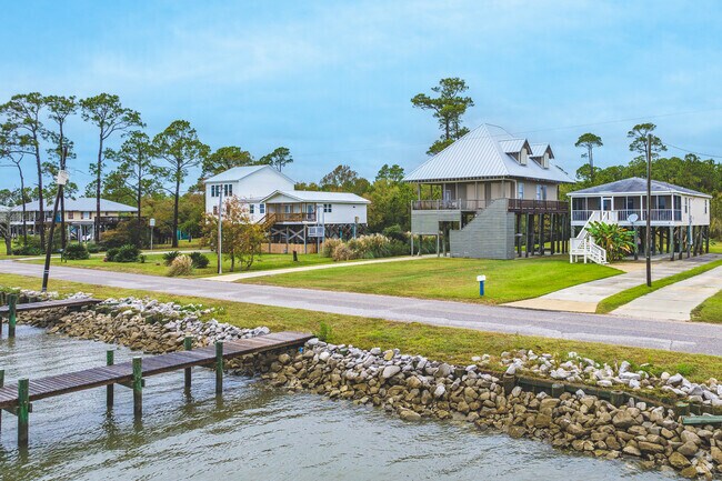 Many Coden homes are built close to the Gulf of Mexico.