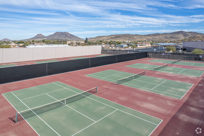 Serve up some tennis at Mountain Ridge High School in Glendale.