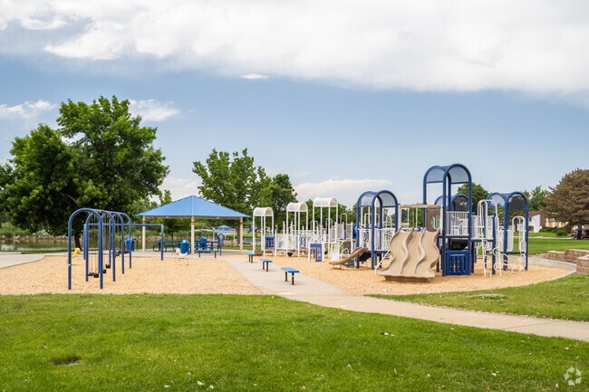 Bring the kids to the large playground at Carroll Butts Park in Hyland Greens.