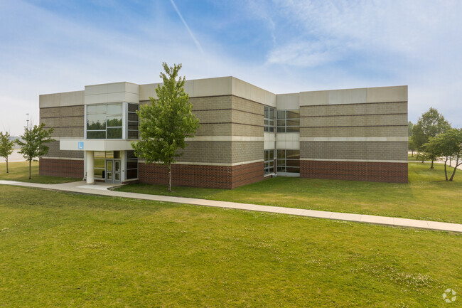 Clark Middle School side entrance campus, Schererville, IN.
