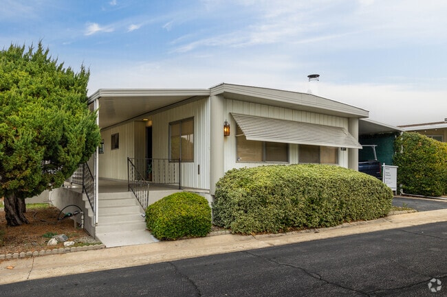 Modest manufactured homes can be found in Downtown Yucaipa.