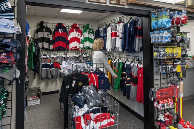 Stop by Rugby Imports in Kent Heights for an expansive array of jerseys.