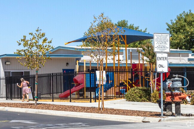 The playground at Lincoln Elementary School in Reedley.