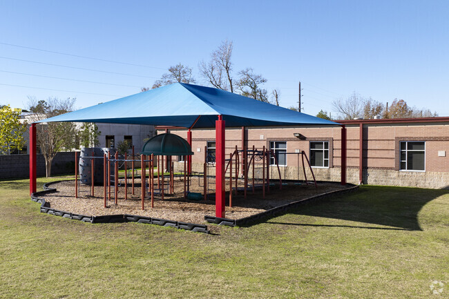 Kids let out their energy during recess at Ellisor Elementary.