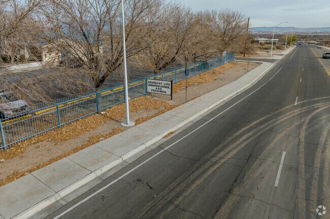 Signage at Abundant Life Christian Academy.