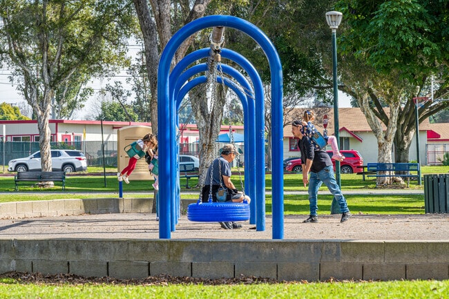 Colorful playspaces are just around the corner from Whittier homes.