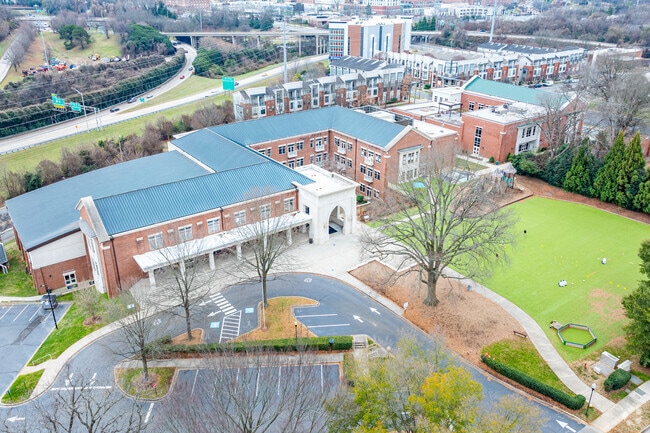 Children at Trinity enjoy attending one of the most beautiful campuses in uptown Charlotte.