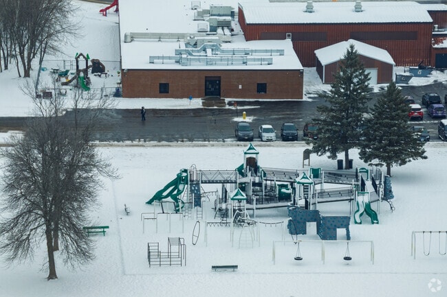 Pine City Elementary School has a large playground for students to explore.