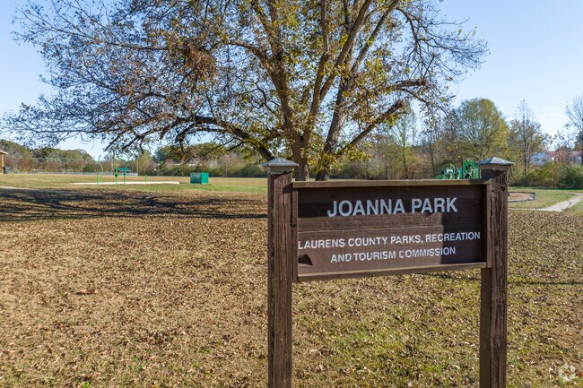 Joanna Park is a popular destination for Joanna families in the heart of the town.