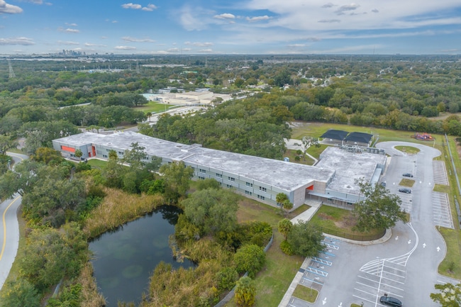 Lamb Elementary's Campus is large for plenty of outdoor space for children to play.
