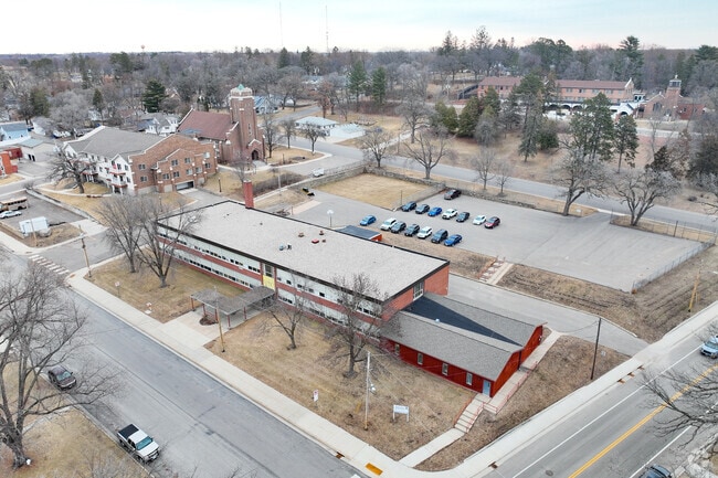 The Sacred Heart School in Sauk Rapids is now the Benton-Stearns Education District.